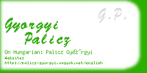 gyorgyi palicz business card